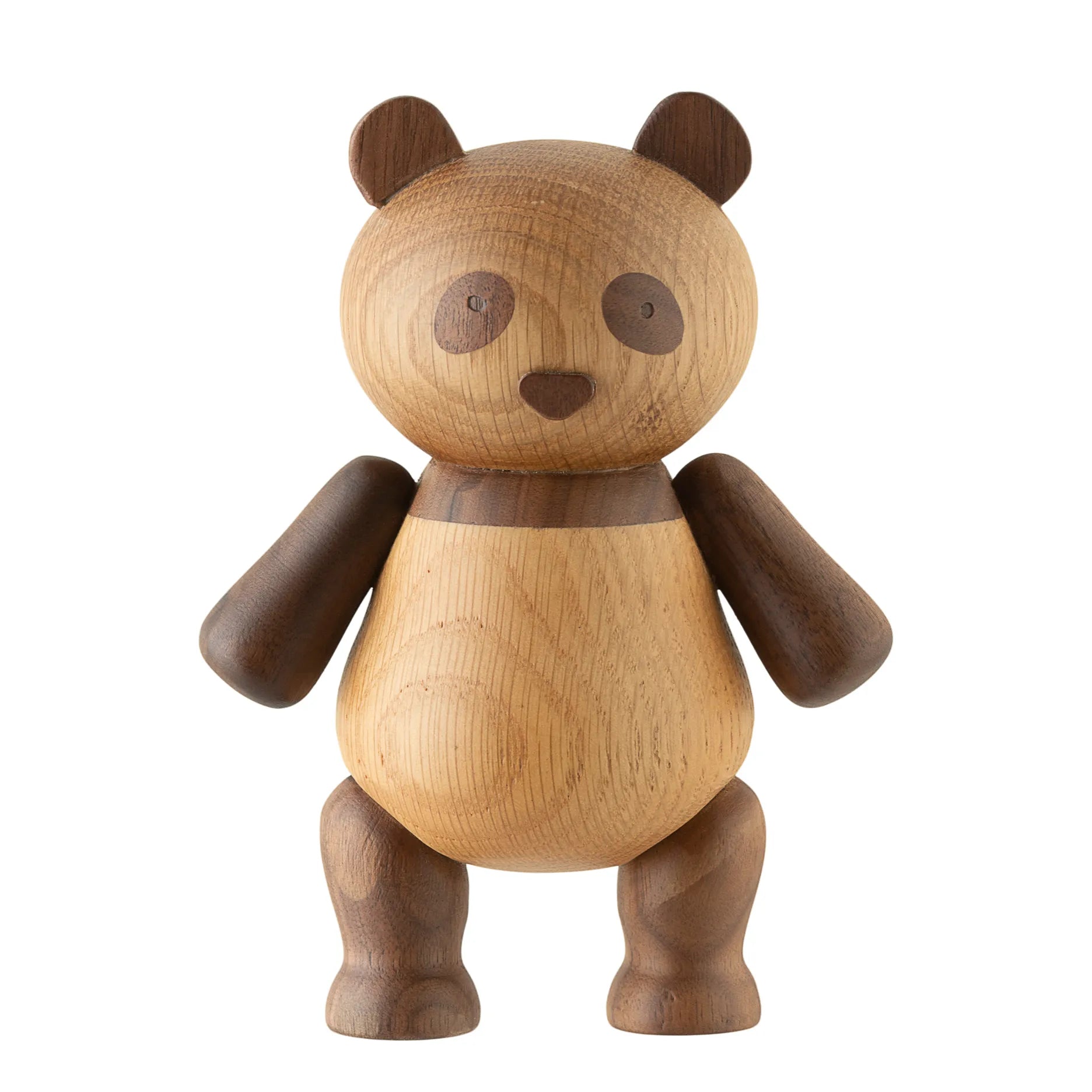 Panda aus Eiche/Baumnuss